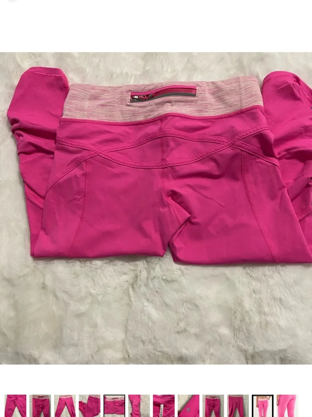 Pink Performance Capri Leggings